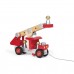 Camion de pompiers (bois) - jurj06498  rouge Janod    404542